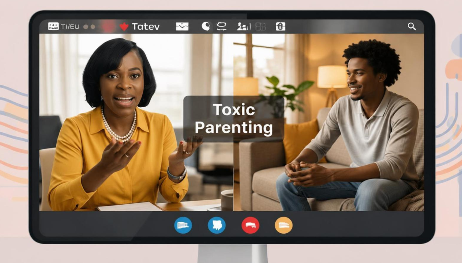 Toyin Adefemi hosting a virtual session
